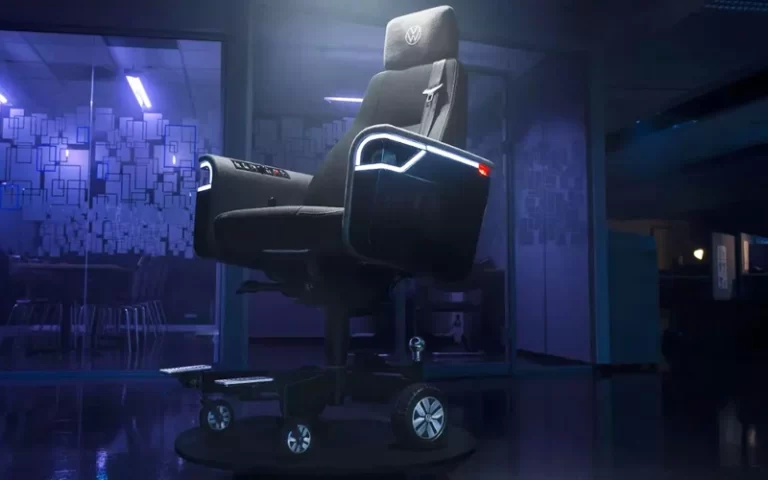 This office chair was created with car manufacturing tech